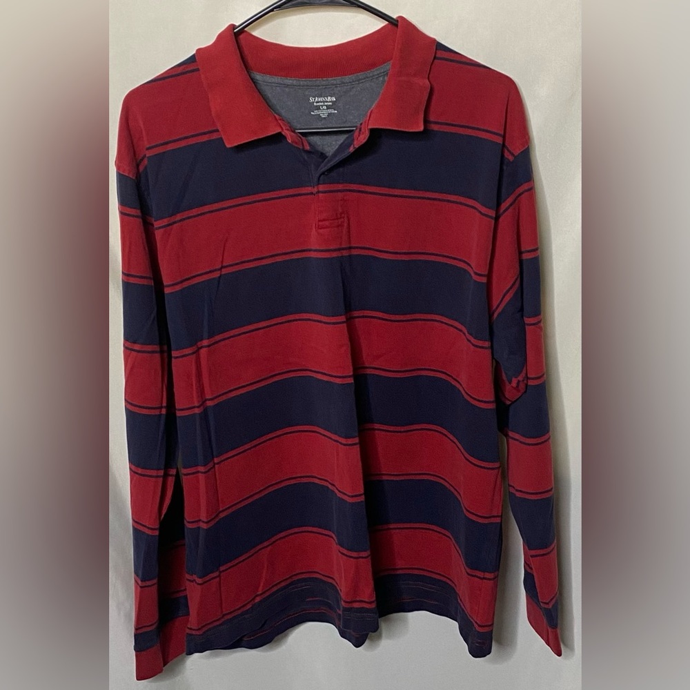 St. John’s Bay “Sueded Jersey” Polo Shirt